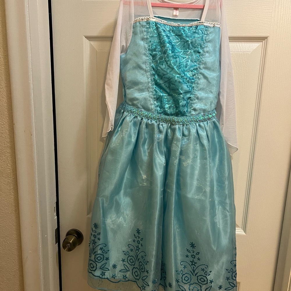 Kids Blue Princess Costume Halloween